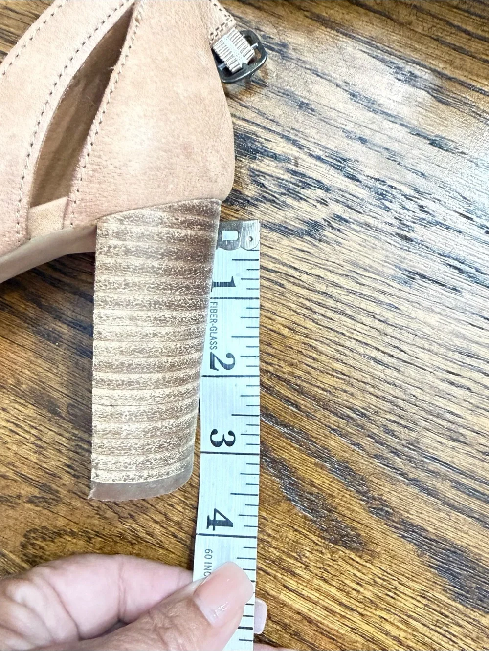 Lucky Brand Blush Suede Pointed-Toe Ankle Strap Heels